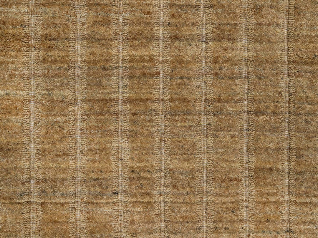 2'5" x 8'0" New Hand Loomed Brown Wool Runner Oriental Rug - MOA10292156