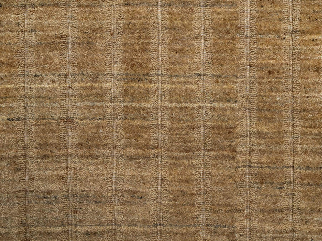2'6" x 12'0" New Hand Loomed Brown Wool Runner Oriental Rug - MOA10292158