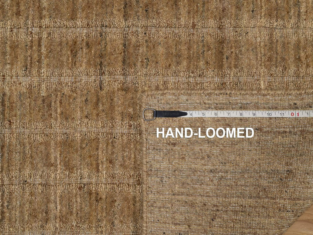 2'6" x 12'0" New Hand Loomed Brown Wool Runner Oriental Rug - MOA10292158