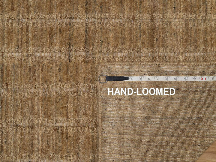 2'6" x 12'0" New Hand Loomed Brown Wool Runner Oriental Rug - MOA10292158