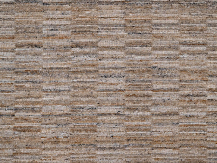 6'0" x 6'0" New Hand Loomed Brown Wool Round Oriental Rug - MOA10292162