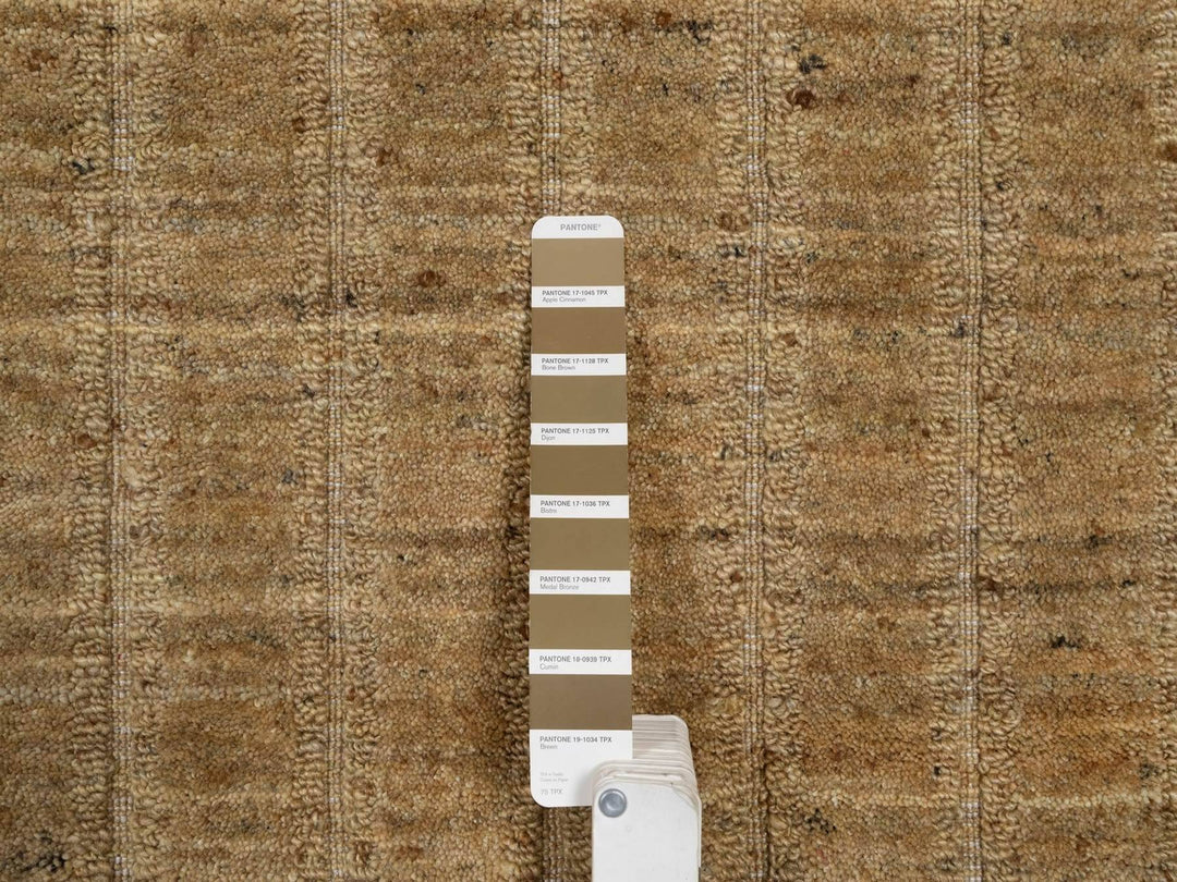 2'0" x 3'0" New Hand Loomed Brown Wool Rectangle Oriental Rug - MOA10292165