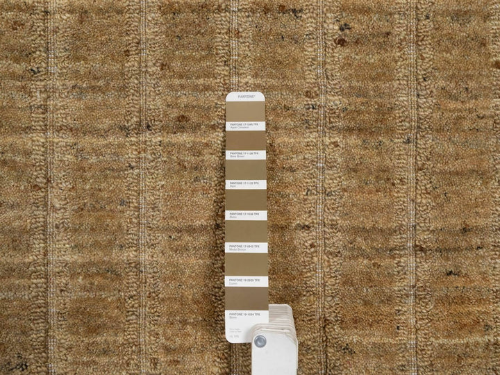 2'0" x 3'0" New Hand Loomed Brown Wool Rectangle Oriental Rug - MOA10292165