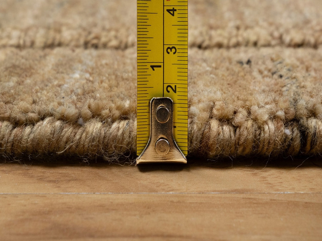 2'0" x 3'0" New Hand Loomed Brown Wool Rectangle Oriental Rug - MOA10292165