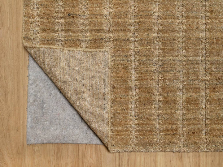 8'1" x 10'0" New Hand Loomed Brown Wool Rectangle Oriental Rug - MOA10292168