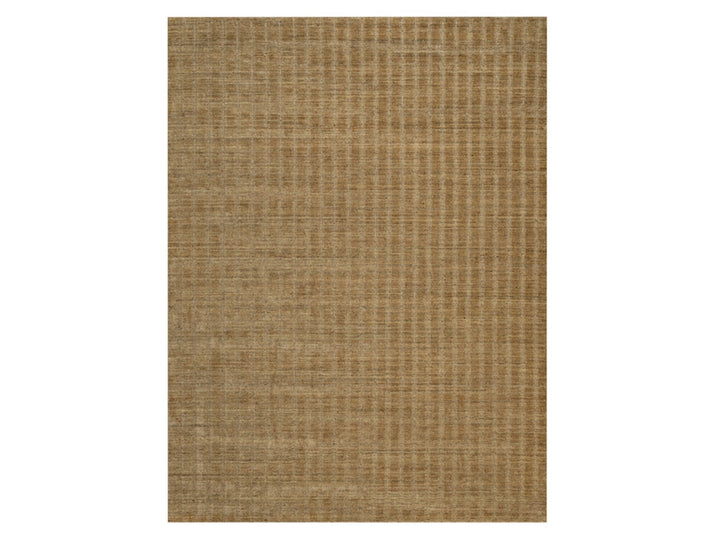 9'0" x 12'1" New Hand Loomed Brown Wool Rectangle Oriental Rug - MOA10292169