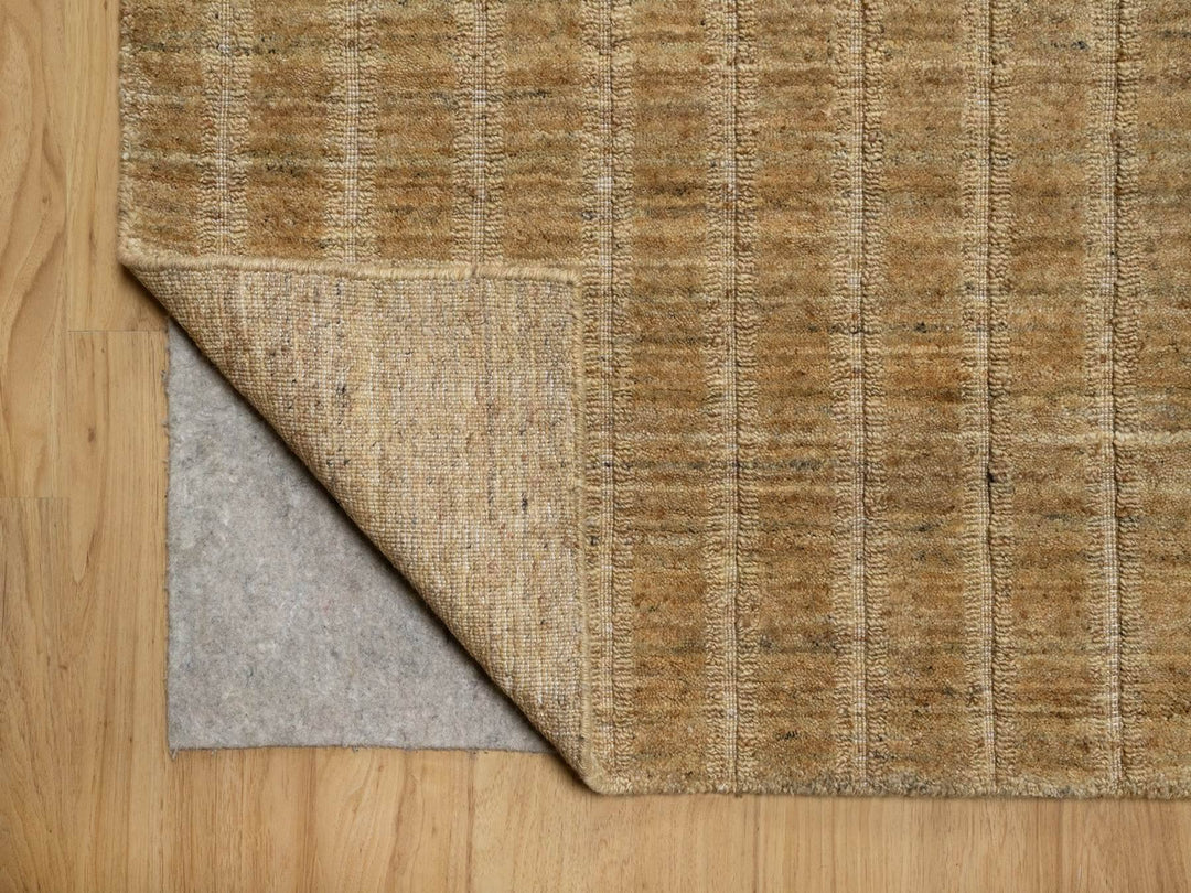 9'0" x 12'1" New Hand Loomed Brown Wool Rectangle Oriental Rug - MOA10292169