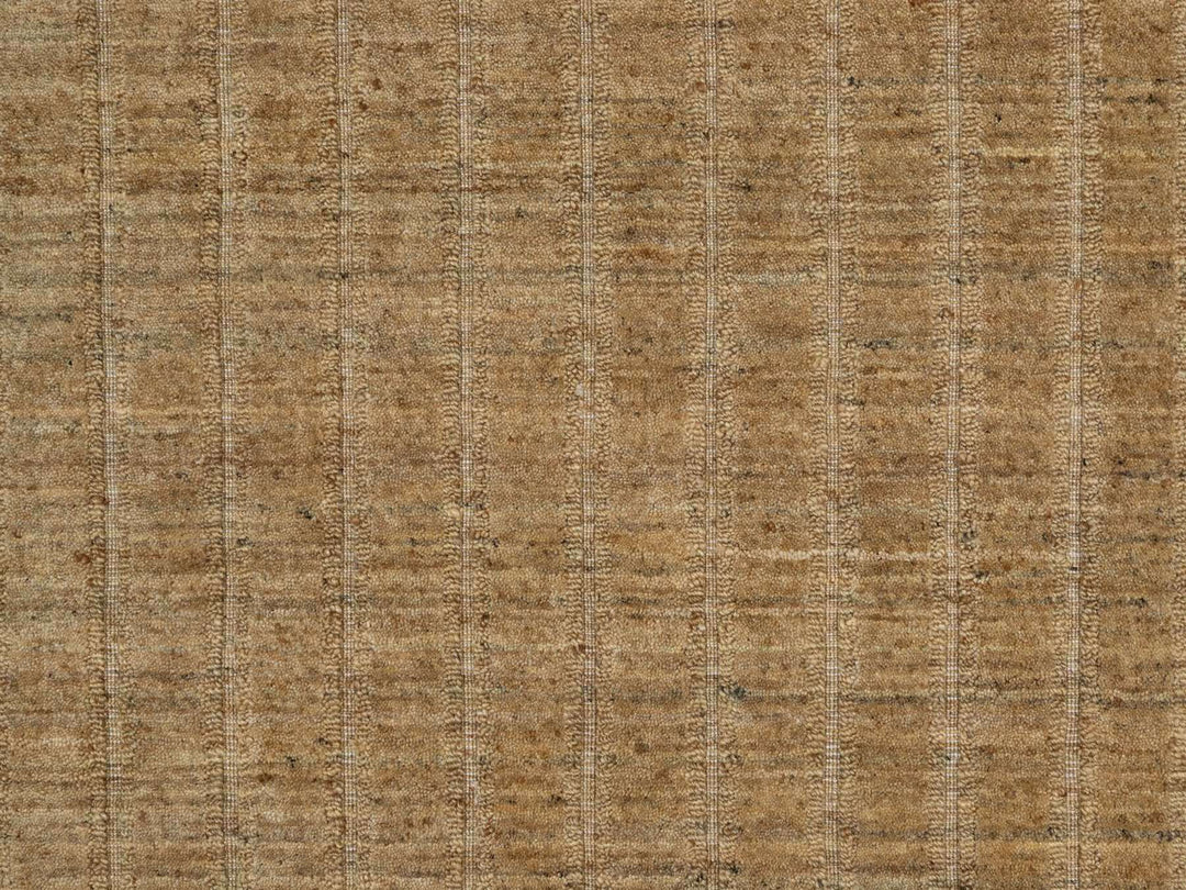 9'0" x 12'1" New Hand Loomed Brown Wool Rectangle Oriental Rug - MOA10292169