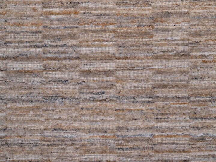 2'6" x 10'1" New Hand Loomed Brown Wool Runner Oriental Rug - MOA10292172