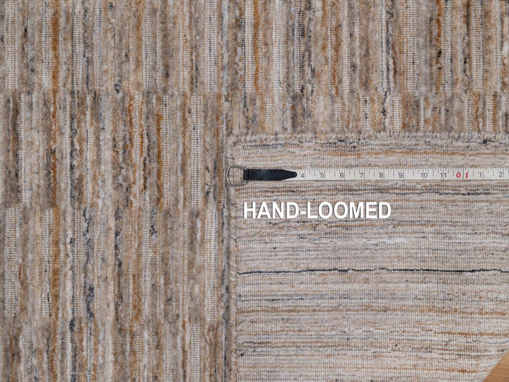 2'7" x 8'0" New Hand Loomed Brown Polyester Runner Oriental Rug - MOA10292173