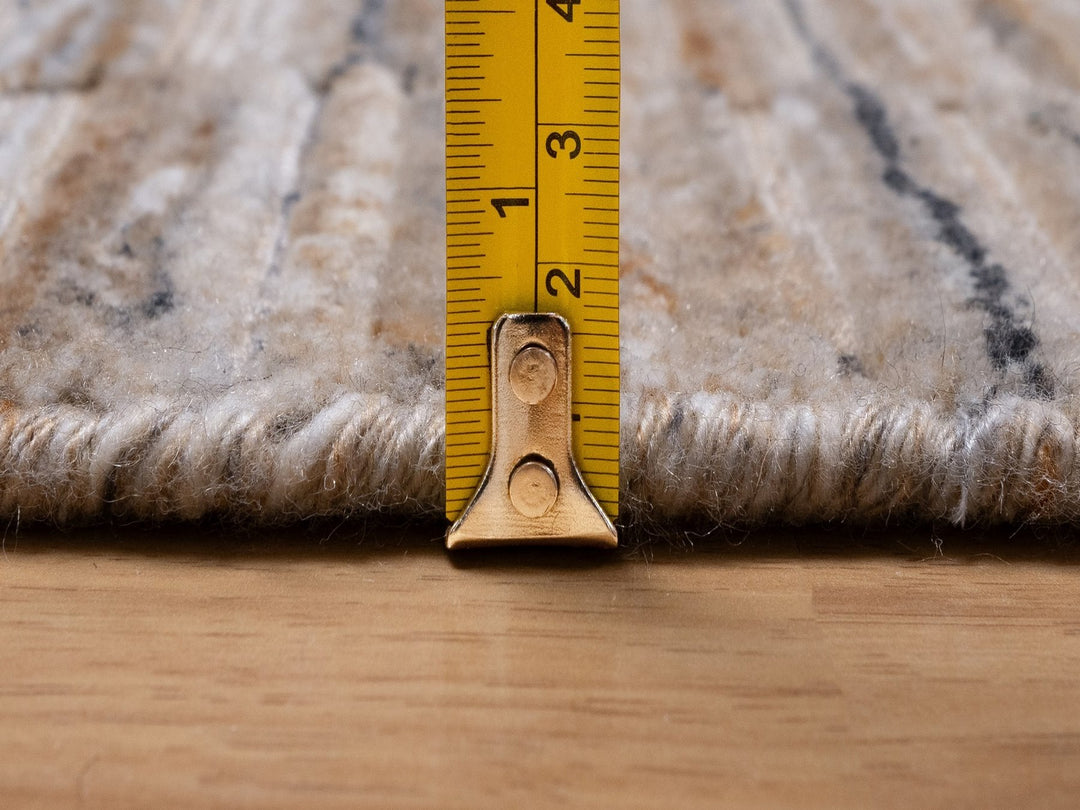 2'7" x 8'1" New Hand Loomed Brown Wool Runner Oriental Rug - MOA10292174