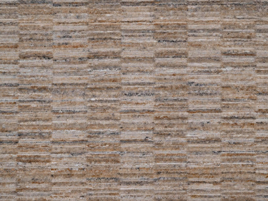 6'1" x 6'1" New Hand Loomed Brown Wool Round Oriental Rug - MOA10292177