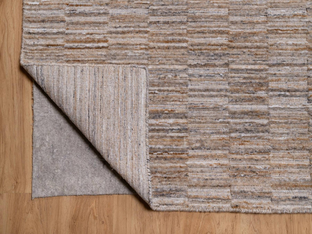 10'0" x 14'1" New Hand Loomed Brown Wool Rectangle Oriental Rug - MOA10292178