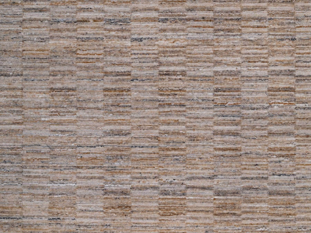 10'0" x 14'1" New Hand Loomed Brown Polyester Rectangle Oriental Rug - MOA10292178