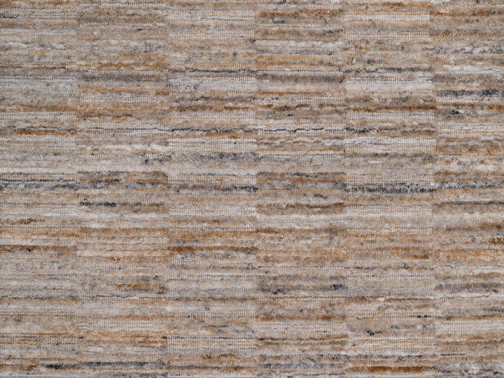 2'6" x 12'0" New Hand Loomed Brown Polyester Runner Oriental Rug - MOA10292180