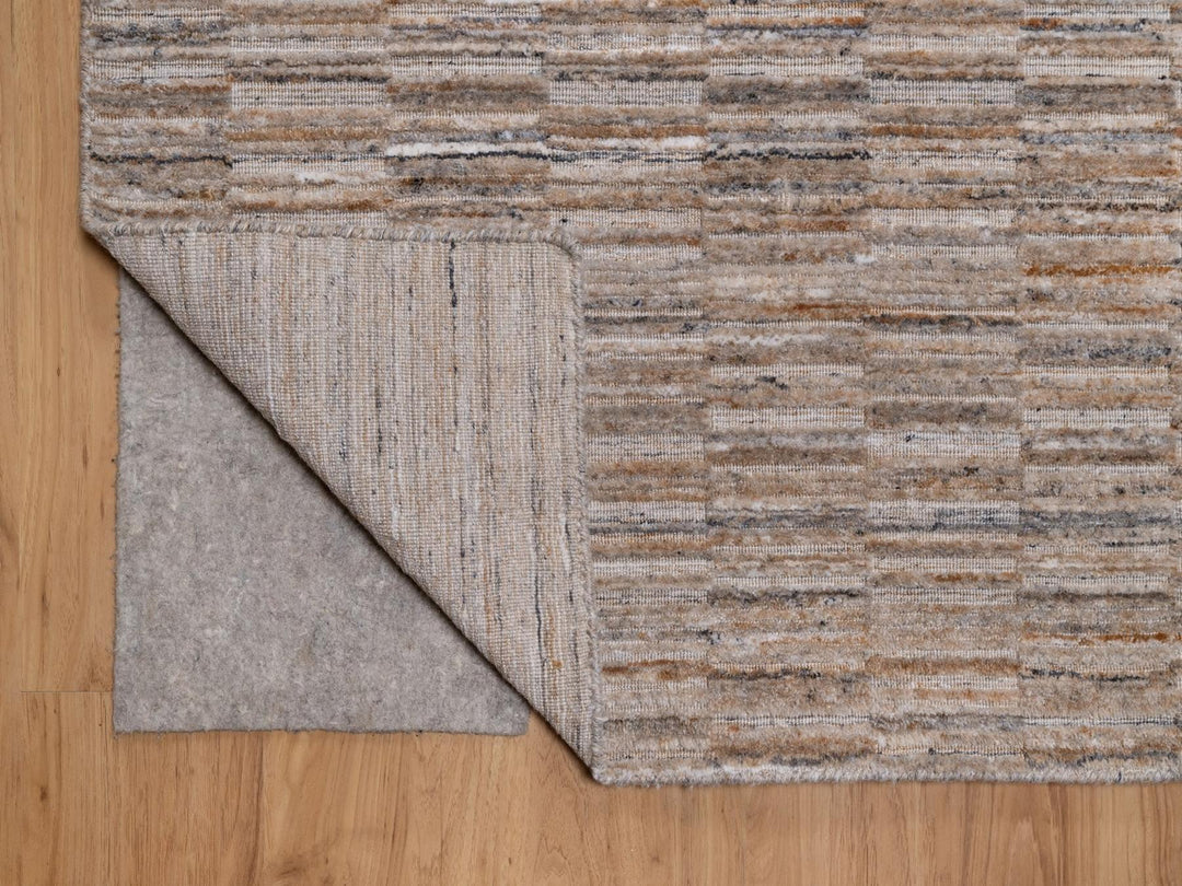 9'2" x 12'1" New Hand Loomed Brown Wool Rectangle Oriental Rug - MOA10292182