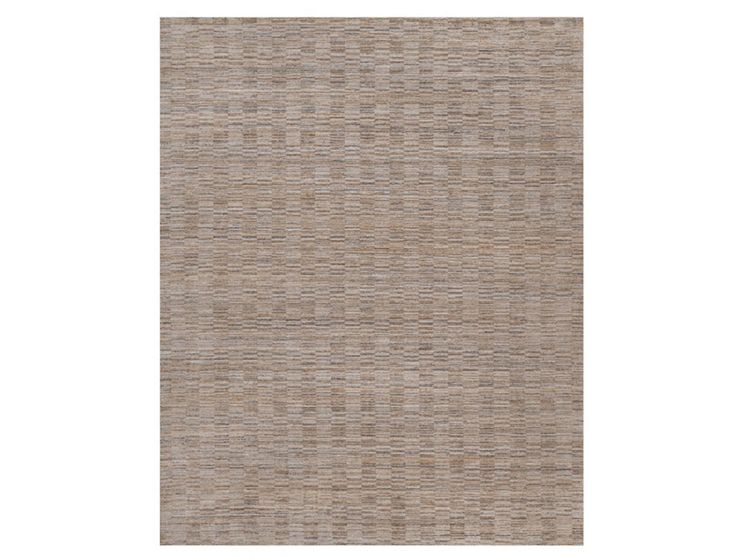 12'1" x 15'0" New Hand Loomed Brown Polyester Rectangle Oriental Rug - MOA10292186
