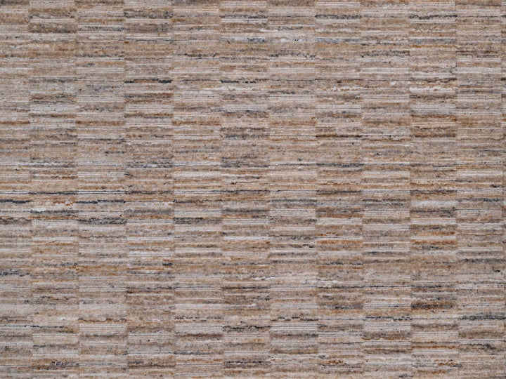 12'1" x 15'0" New Hand Loomed Brown Polyester Rectangle Oriental Rug - MOA10292186
