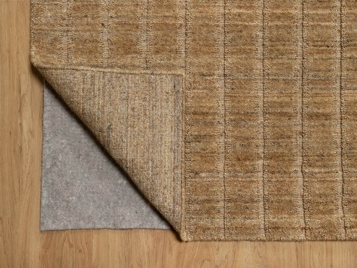 9'11" x 14'0" New Hand Loomed Brown Wool Rectangle Oriental Rug - MOA10292192