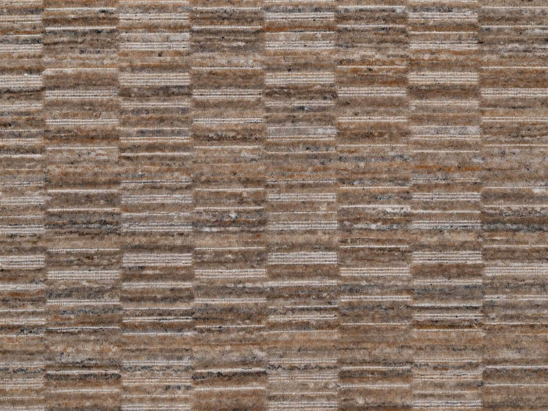 6'0" x 6'0" New Hand Loomed Brown Polyester Round Oriental Rug - MOA10292195