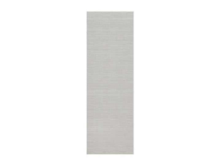 2'8" x 8'0" New Hand Loomed Ivory Polyester Runner Oriental Rug - MOA10292199