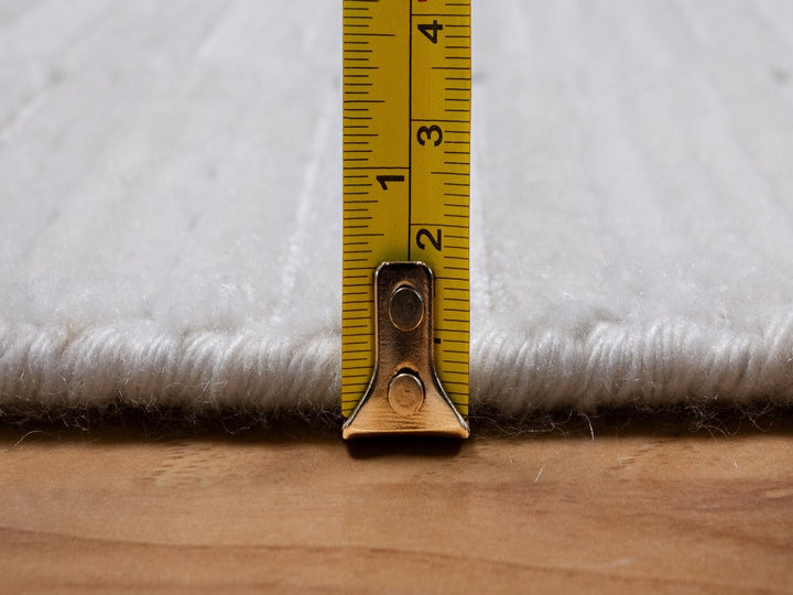 2'8" x 8'0" New Hand Loomed Ivory Wool Runner Oriental Rug - MOA10292199