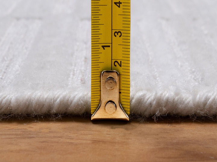 2'6" x 10'0" New Hand Loomed Ivory Wool Runner Oriental Rug - MOA10292201