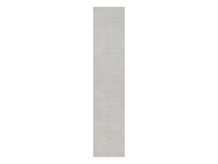 2'6" x 12'1" New Hand Loomed Ivory Polyester Runner Oriental Rug - MOA10292202