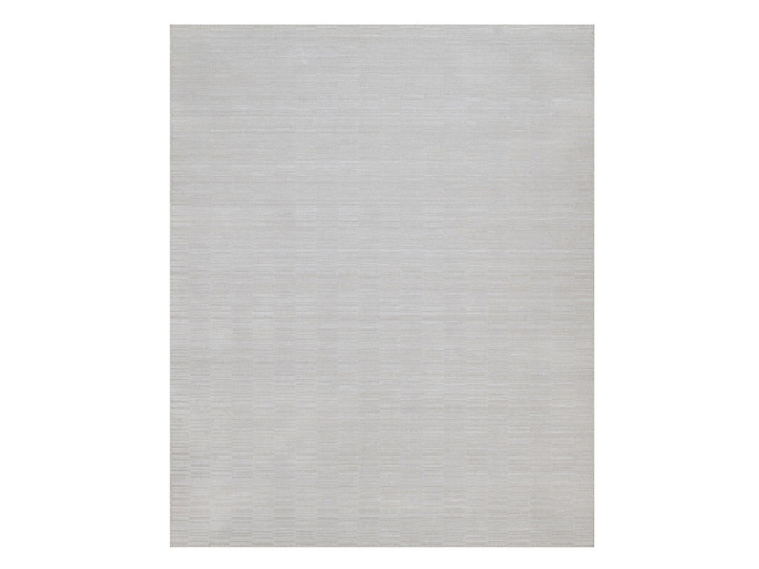 8'2" x 10'1" New Hand Loomed Ivory Polyester Rectangle Oriental Rug - MOA10292203