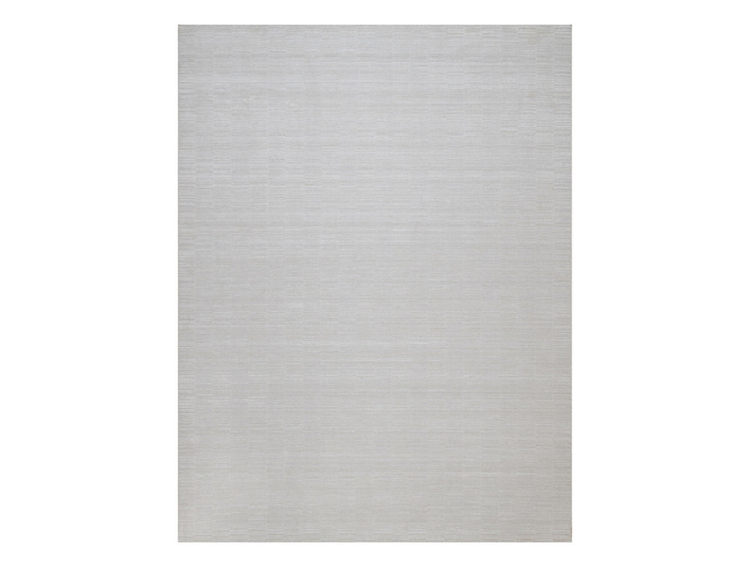 9'1" x 12'0" New Hand Loomed Ivory Polyester Rectangle Oriental Rug - MOA10292204