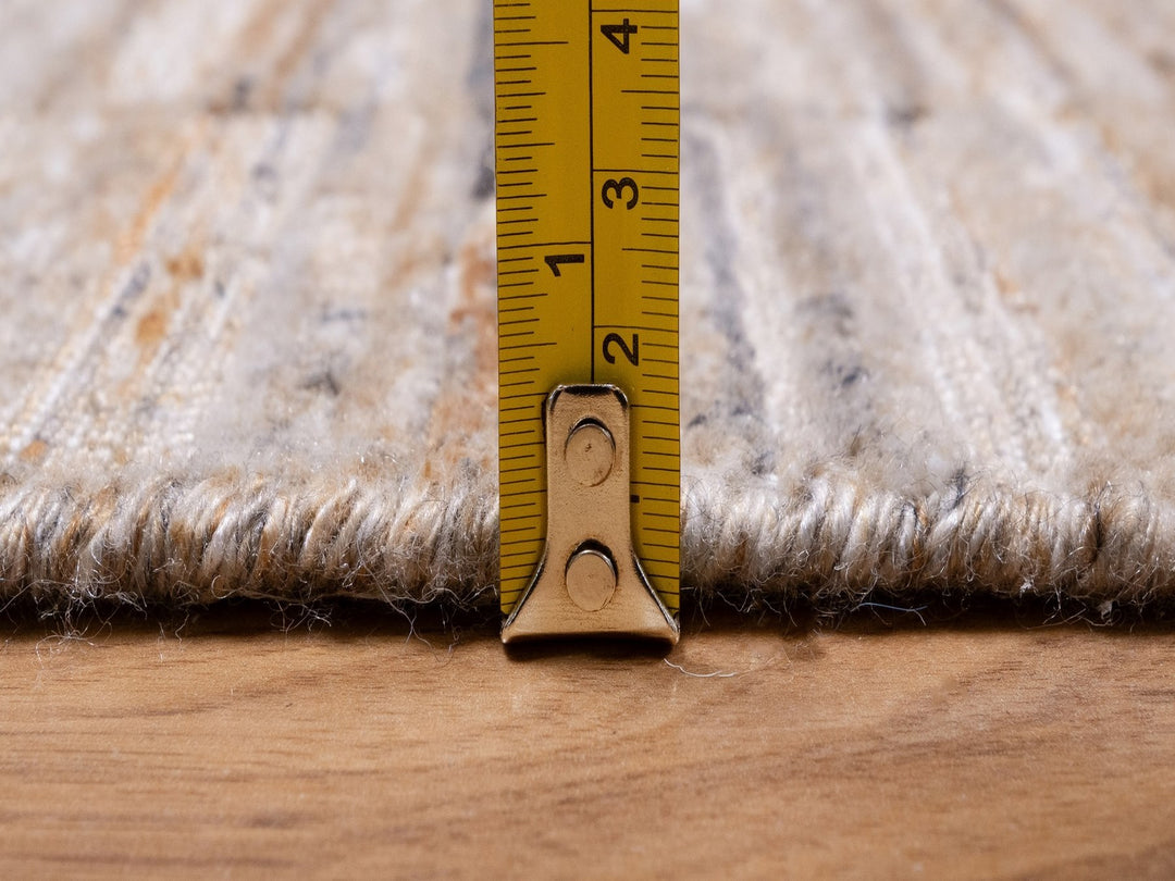 2'7" x 12'0" New Hand Loomed Brown Wool Runner Oriental Rug - MOA10292206