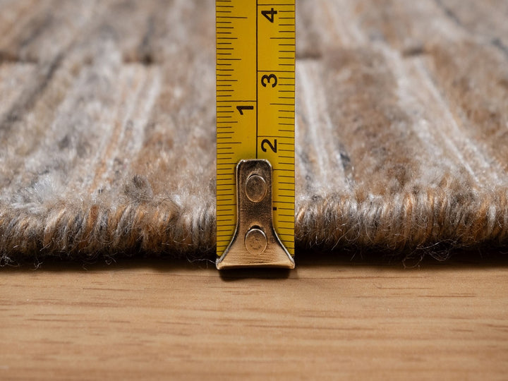 2'7" x 10'0" New Hand Loomed Brown Wool Runner Oriental Rug - MOA10292208