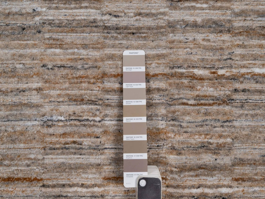 2'0" x 3'0" New Hand Loomed Brown Wool Rectangle Oriental Rug - MOA10292210