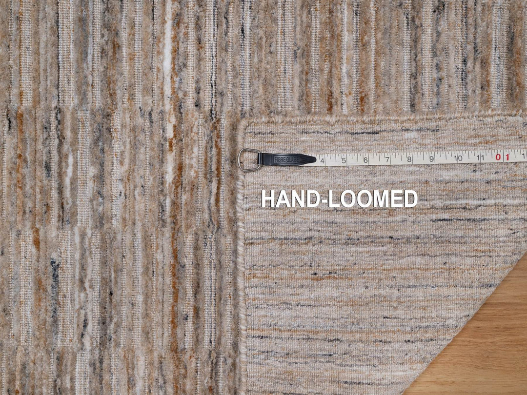 2'0" x 3'0" New Hand Loomed Brown Wool Rectangle Oriental Rug - MOA10292210