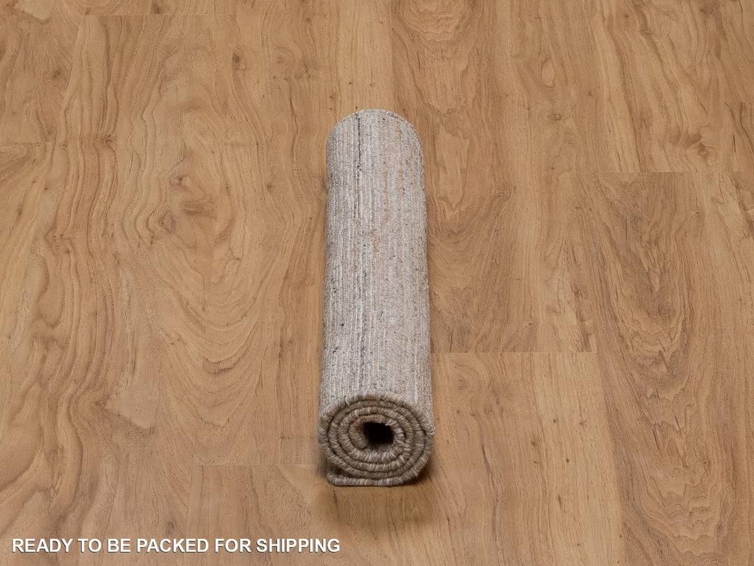 2'0" x 3'1" New Hand Loomed Brown Wool Rectangle Oriental Rug - MOA10292211