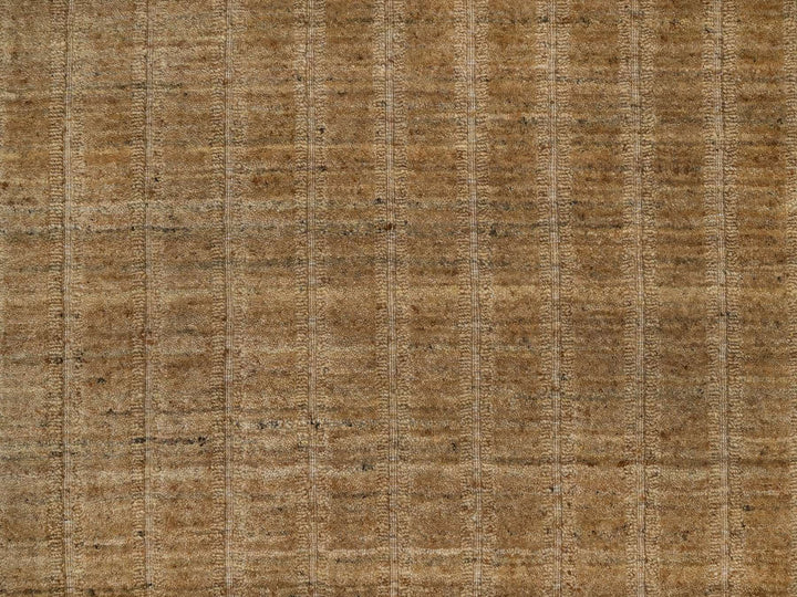 6'0" x 6'0" New Hand Loomed Brown Wool Round Oriental Rug - MOA10292213