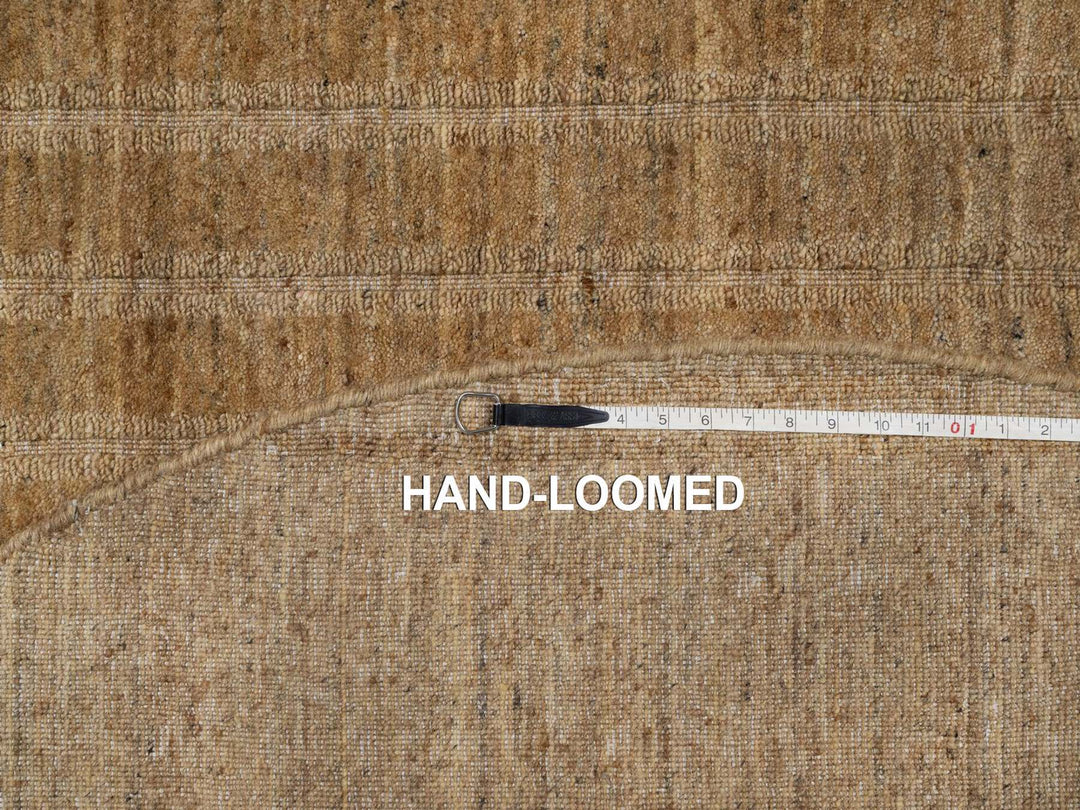 6'0" x 6'0" New Hand Loomed Brown Wool Round Oriental Rug - MOA10292214