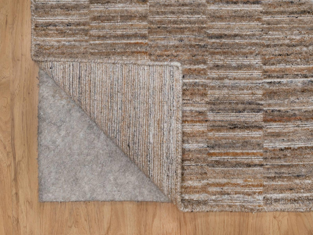 2'0" x 3'0" New Hand Loomed Brown Wool Rectangle Oriental Rug - MOA10292215