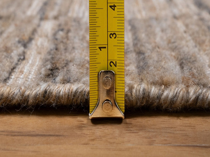 2'0" x 3'0" New Hand Loomed Brown Wool Rectangle Oriental Rug - MOA10292215