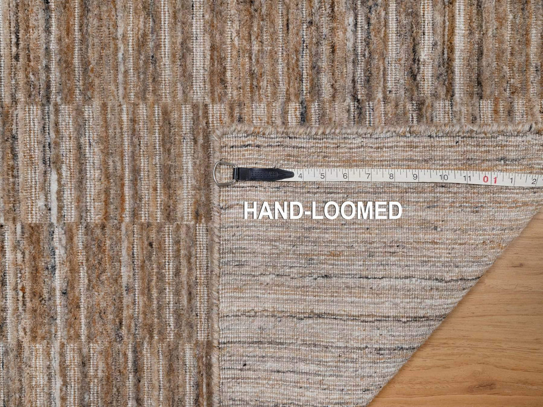 2'0" x 3'0" New Hand Loomed Brown Wool Rectangle Oriental Rug - MOA10292215