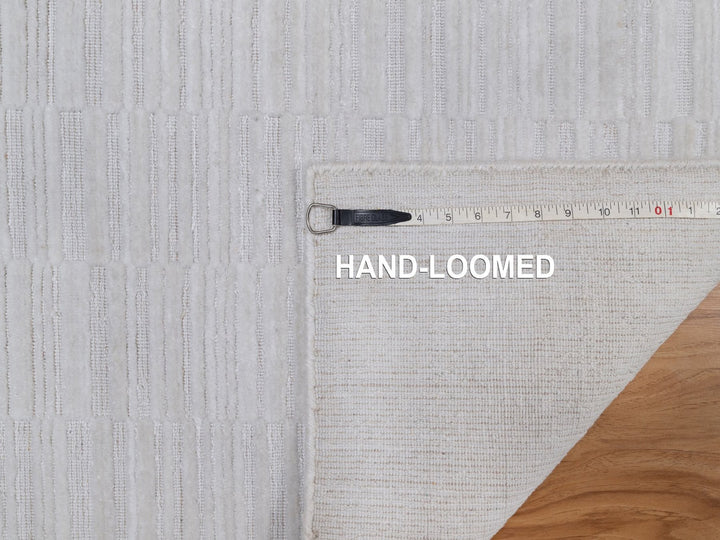 2'1" x 3'1" New Hand Loomed Ivory Wool Rectangle Oriental Rug - MOA10292218