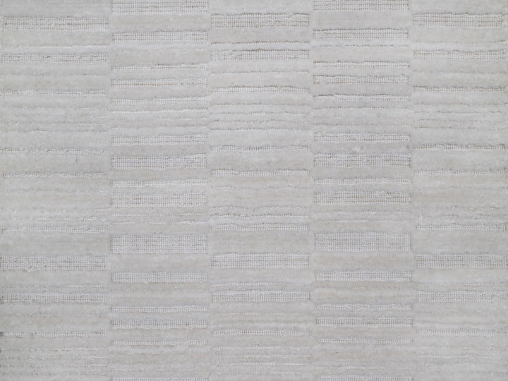 2'1" x 3'1" New Hand Loomed Ivory Wool Rectangle Oriental Rug - MOA10292219