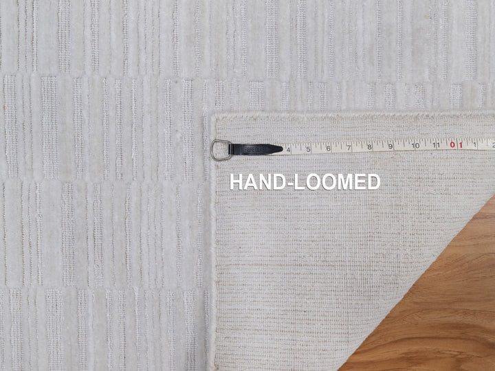 2'1" x 3'1" New Hand Loomed Ivory Wool Rectangle Oriental Rug - MOA10292219