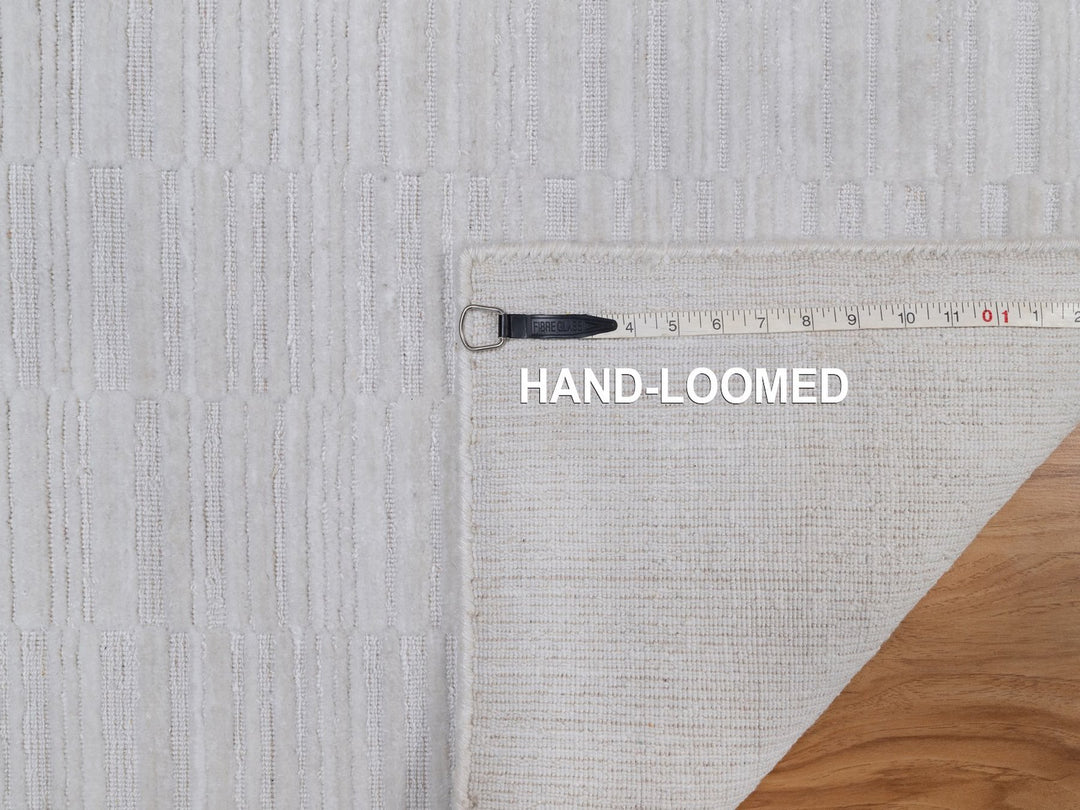 2'1" x 3'1" New Hand Loomed Ivory Wool Rectangle Oriental Rug - MOA10292220