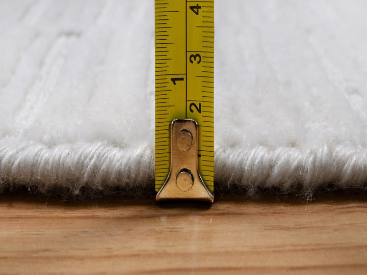 6'0" x 6'0" New Hand Loomed Ivory Wool Round Oriental Rug - MOA10292223