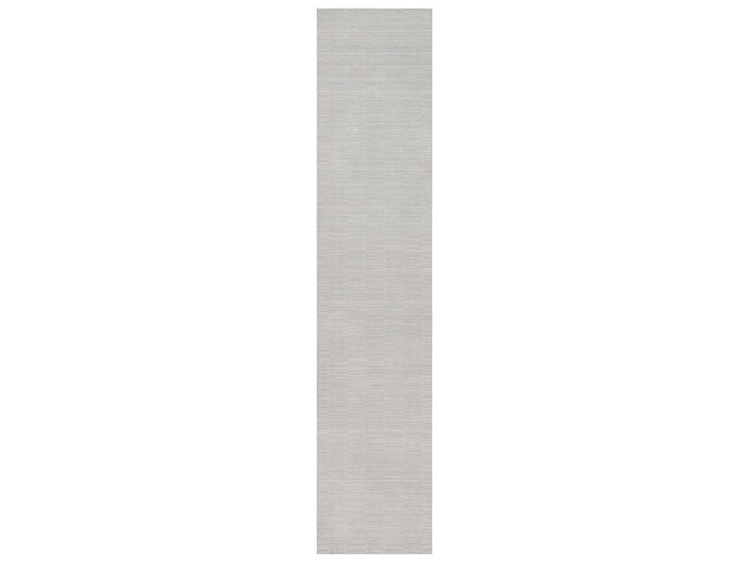 2'6" x 11'11" New Hand Loomed Ivory Polyester Runner Oriental Rug - MOA10292224