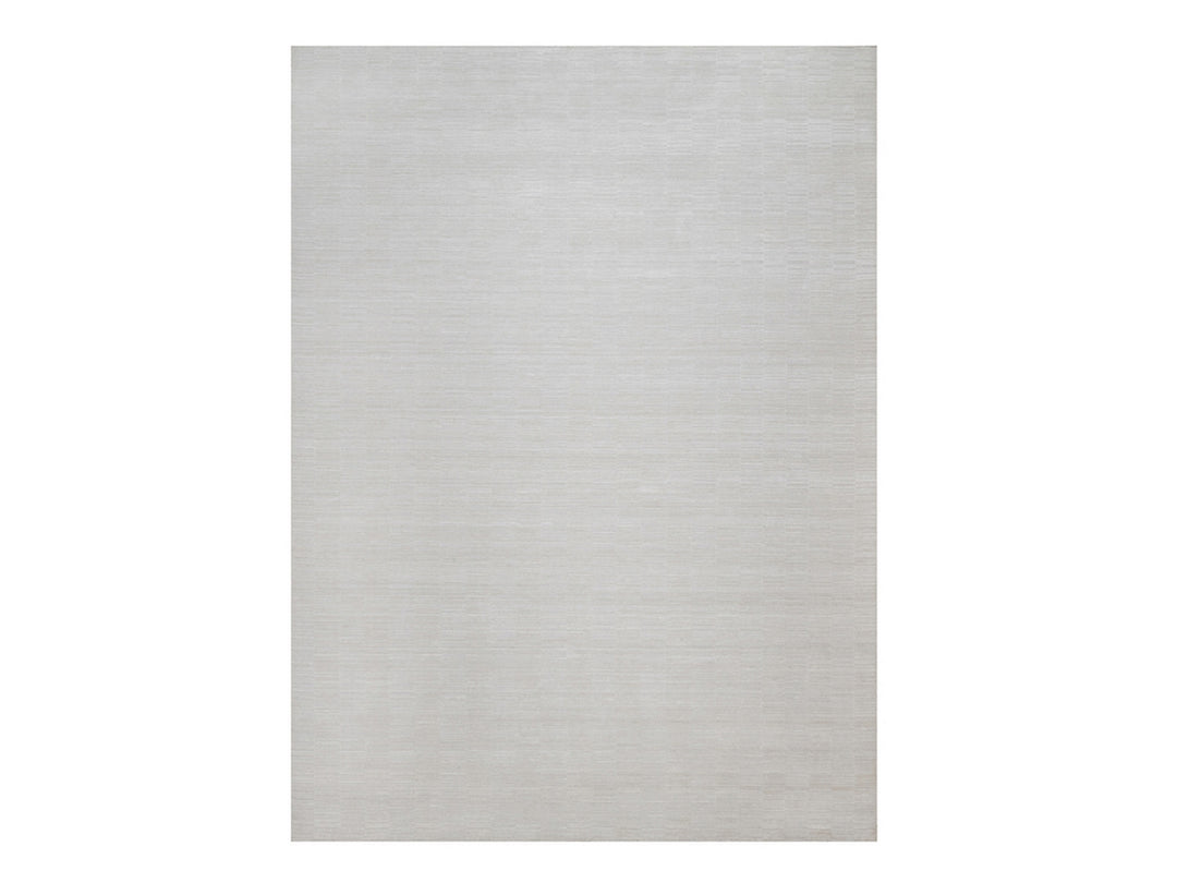10'1" x 13'11" New Hand Loomed Ivory Polyester Rectangle Oriental Rug - MOA10292228