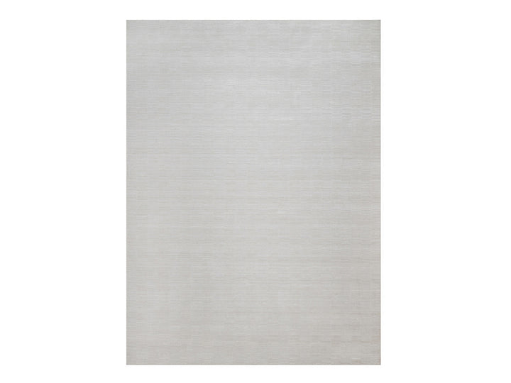 10'1" x 13'11" New Hand Loomed Ivory Polyester Rectangle Oriental Rug - MOA10292228