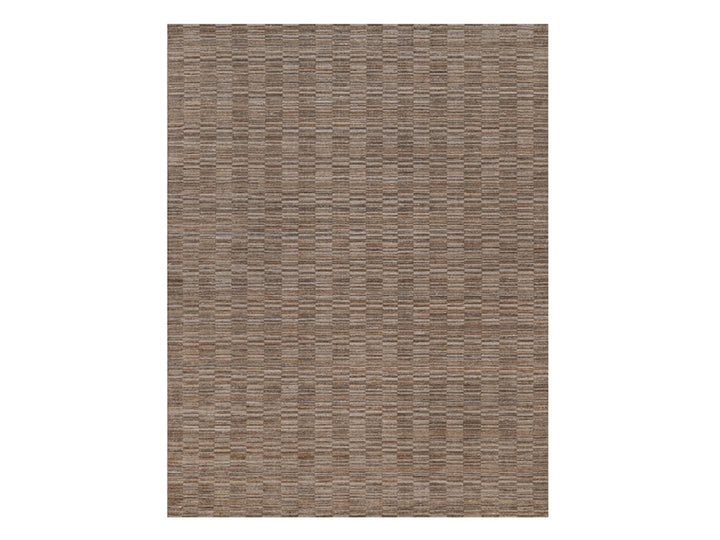 9'1" x 12'0" New Hand Loomed Brown Wool Rectangle Oriental Rug - MOA10292230