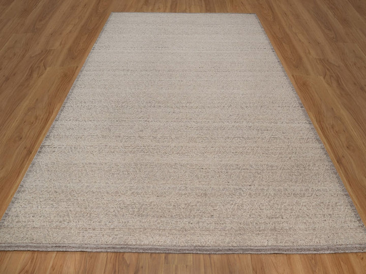 9'2" x 12'0" New Hand Knotted Brown Wool Rectangle Oriental Rug - MOA10292232